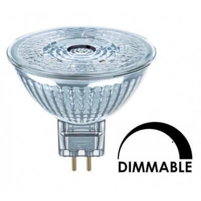 Ampoule LED OSRAM MR16 3W substitut 20W 230 lumens blanc froid 4000K dimmable GU5.3