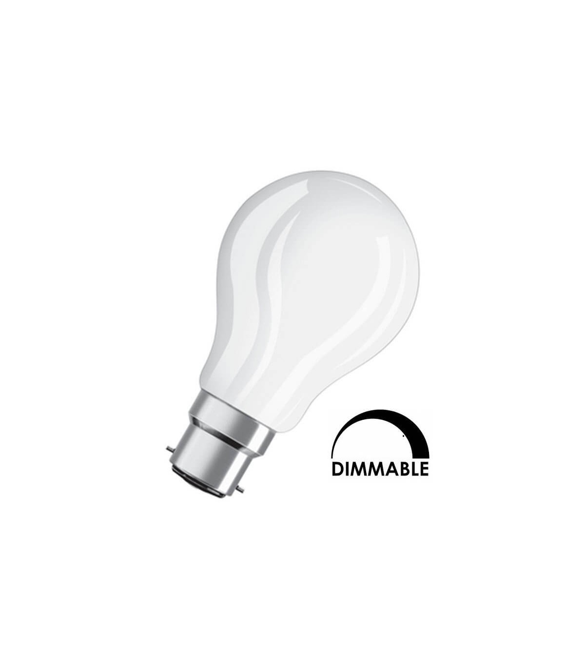 Lampe osram LED 7W 60W 827 Blanc chaud B22 baïonnette dimmable 806lm