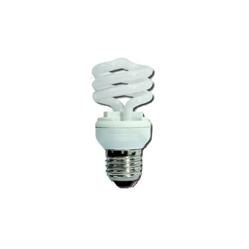 Lampe economique forme spirale E27 9w/840 blanche Lampe economique forme spirale E27 9w/840 blanche