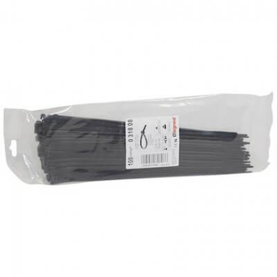 LOT de 100 Colring legrand noir 4.6X280mm 031808 serre-cable plastique