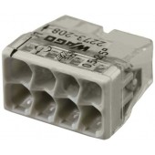 Wago 221-413 Borne Mini Connexion à Leviers 3 Fils Souples ou Rigides  jusqu'à 4 mm² Intensité Max 32A Tension 450v