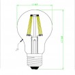 Ampoule LED Filament sylvania ToLEDo RETRO A60 7.5W Blanc chaud 827 E27