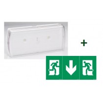 URA110236 - BAEH avec contrôle manuel LEDs Uralight 1.3W IP42 IK07 URA110236