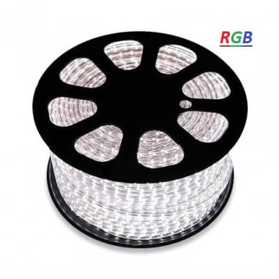 Bobine 50m LED RGB  230V étanche IP65 60LED par mètre