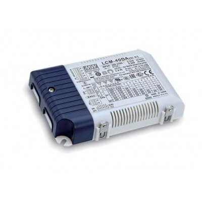 Alimentation LED MeanWell LCM-40DA DALI 40W, 40-100V  350-1050mA IP20