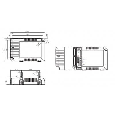 Alimentation LED MeanWell LCM-40, 40W 40-100V 350-1050mA IP20