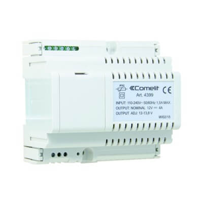 Alimentation Comelit 12VCC 4A PRIMAIRE 240VCA En stock