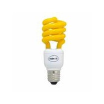 Lampe a économie d'energie spirale couleur jaune E27 15w 