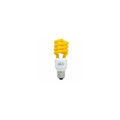 Lampe a économie d'energie spirale couleur jaune E27 15w 