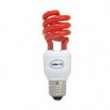 Lampe économique forme spirale E27 15 couleur rouge 