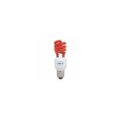 Lampe économique forme spirale E27 15 couleur rouge 