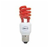 Lampe économique forme spirale E27 15w couleur rouge