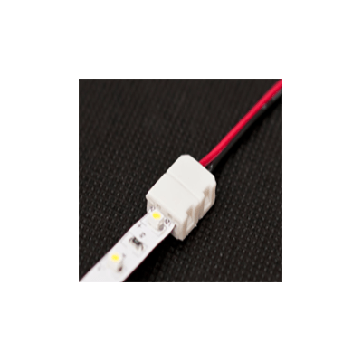 Click-8A Connecteur simple câblé pour ruban LED 8mm monochrome