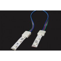 Click-RGB-10D connecteur double avec câble pour ruban LED rgb 10mm