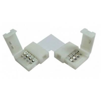 Connecteur angle droit click-10L-RGB  pour ruban led multi-couleurs 10mm