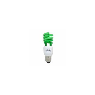 Lampe fluocompact spirale couleur verte E27 15w 