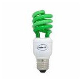 Lampe fluocompact spirale couleur verte E27 15w