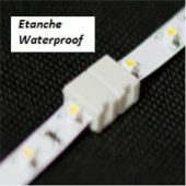 Click-8C-WP Connecteur double Étanche pour ruban LED de 8 mm