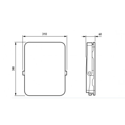 Projecteur Led Floodlight BVP155 LED150/840 PSU 150W VWB CE 15000lm