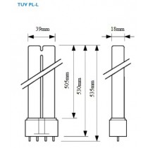 PHILIPS TUV PL-L 55W/4P HF germicide 2G11