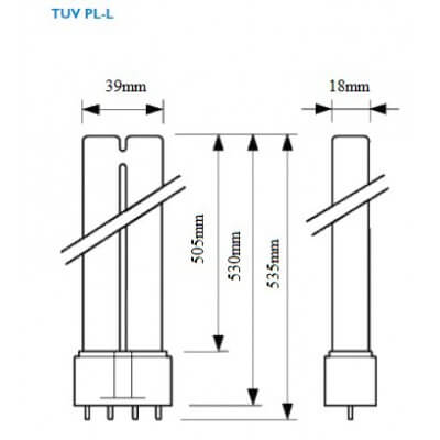 PHILIPS TUV PL-L 55W/4P HF germicide 2G11