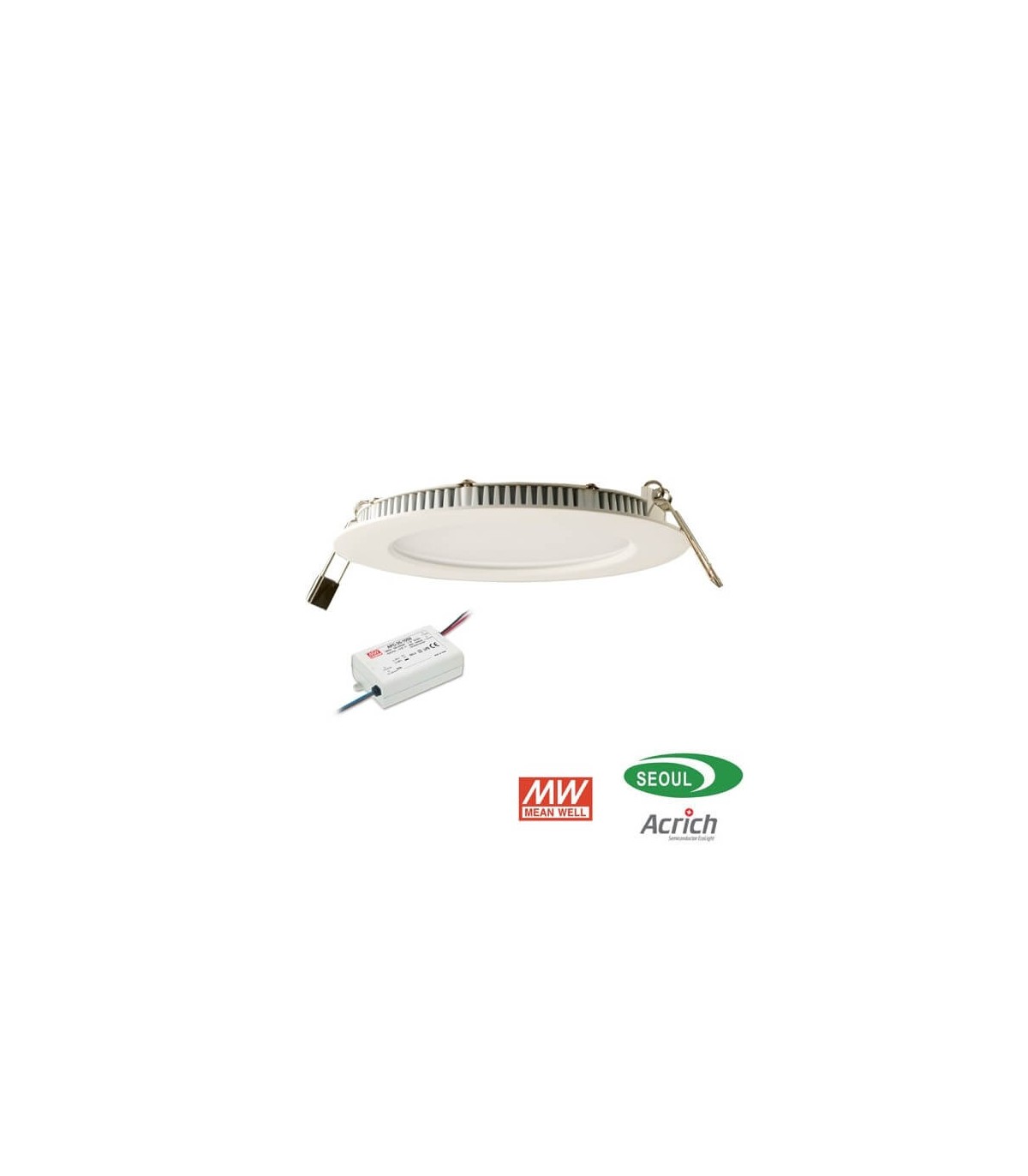 Spot Encastrable LED Carre Downlight Panel Extra-Plat 25W Blanc Chaud