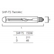 Lampe sodium SYLVANIA SHP-TS 150W TWINARC E40 SL 100V 0020739 tubulaire