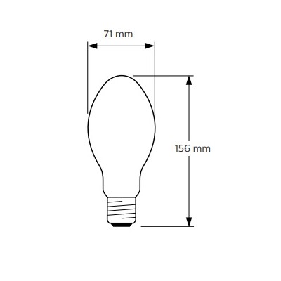 Osram NAV-E 210 Lampe à Vapeur de Sodium Haute Pression pour Extérieur 