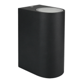 Applique murale TORRE cylindrique Spectrum 2*GU10 noir IP54 étanche