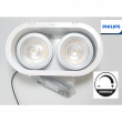 PHILIPS Encastrable LED AR111 2*15W 3000k Blanc  810 lm par lampe Dimmable diamètre de perçage 115mm