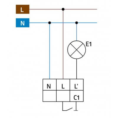 Schéma du détecteur de mouvement Luxomat 92194