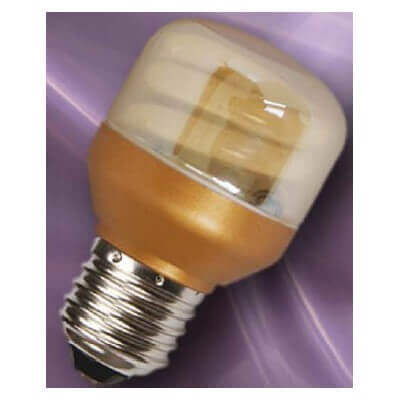 Lampe economique spherique dorée E27 7w/840