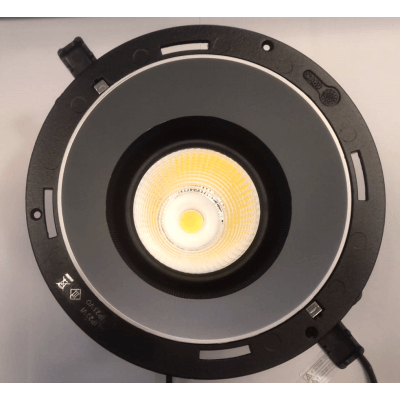 Encastrable LED CCTLed ARCHITECTURAL BLACK 32W 4000K blanc froid 2366 lumens diamètre de perçage 160mm