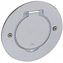 Prise de sol 2P+1T 16A en inox brossé Arnould Platinum