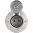 Prise de sol 2P+1T 16A en inox brossé Arnould Platinum