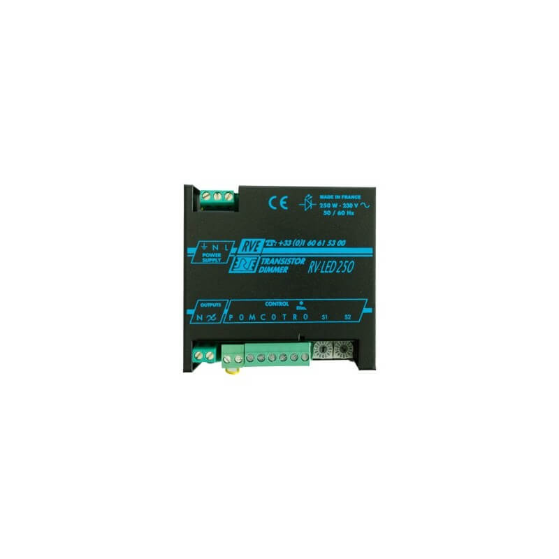 RVLED250 Variateur-Gradateur Spécial LED par coupure de phase RVLED250 Variateur-Gradateur Spécial LED par coupure de phase
