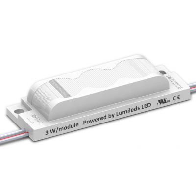 Chaine de 40 modules LED 3W 24V BLANC 6500K Boxside-OVAL-M-W étanche IP68