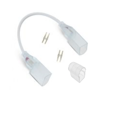 accessoires en plus : 1 connecteur cablé + 1 connecteur+ 1embout de finition