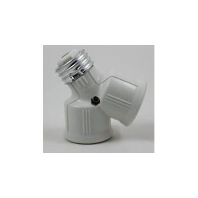 Adaptateurs de douille a vis E27 en 2 x douilles E27