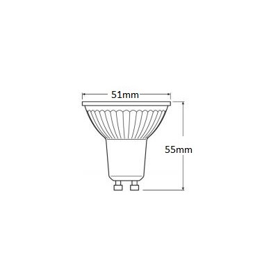 DIMENSION PARATHOM PAR16 50 120° 4.3 W/4000K GU10