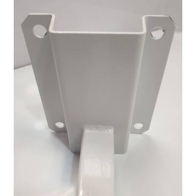 Bras pour projecteur en acier blanc