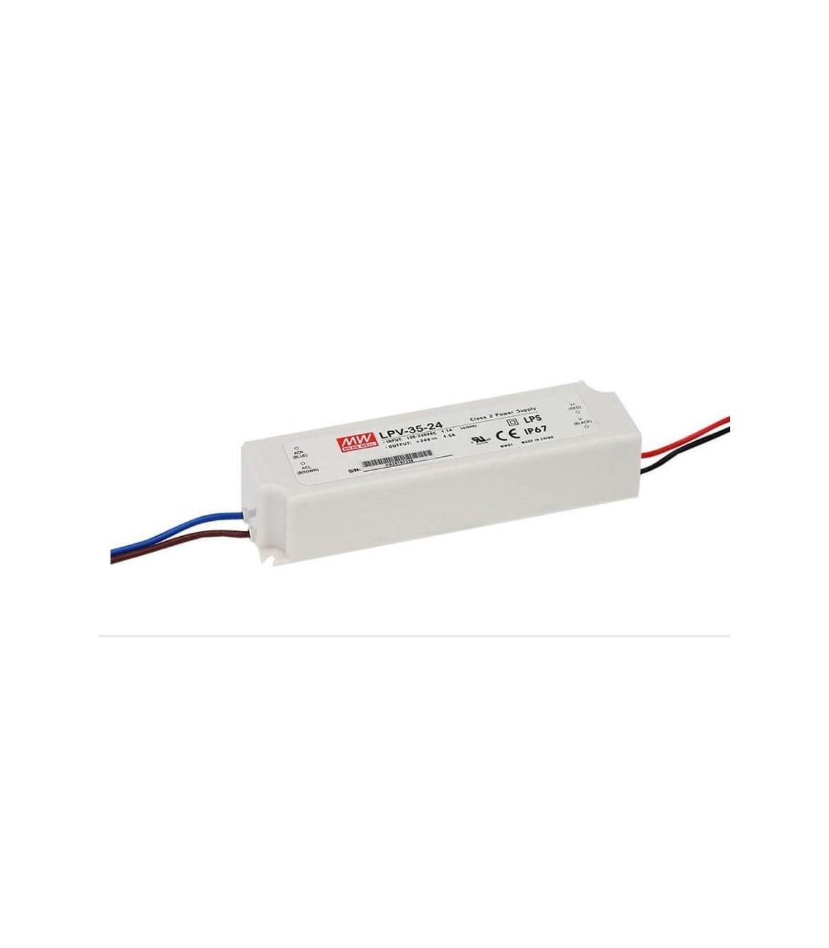 Alimentation Mean Well LPV 35W 24V, IP67