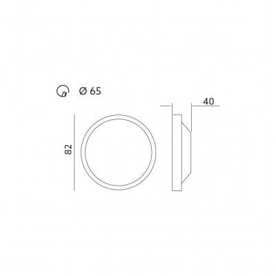 Dimension du Spot KOBI encastrable LED HALO 5.5W