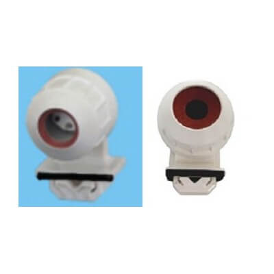 Douille pour tubes fluorescents T5 etanche a clipser