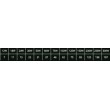 Chaine de 20 modules LED 2w/module Blanc 6000K-8000k 12v IP67 120°