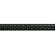 Chaine de 20 modules LED 2w/module Blanc 6000K-8000k 12v IP67 170°