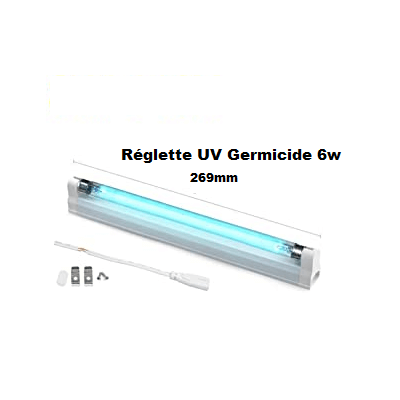 Reglette TUV germicide T5 6w de désinfection