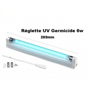 Reglette TUV germicide T5 6w de désinfection, avec interupteur et prise