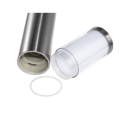 Borne extérieur lumineuse STEELO 80 en acier inoxydable IP44 IK06 1*GU10