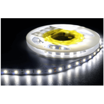 Ruban Led 24V 60LED/M 7000K Blanc lumière du jour Etanche IP64 5m